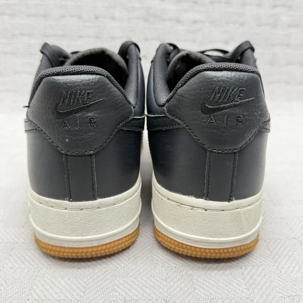 Nike Air Force‎ 1 Low 07 Premium Off Noir Black Gum Sneaker Women 8 896185-008